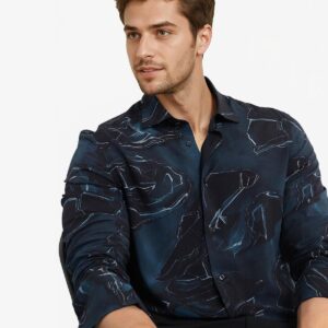 ABSTRACT PRINT SHIRT
NEXUS - DARK TEAL
