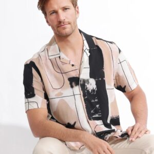 ABSTRACT PRINT SHIRT
BEXLEY - BEIGE