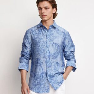PAISLEY PRINT REGULAR FIT SHIRT
NACI - LIGHT BLUE