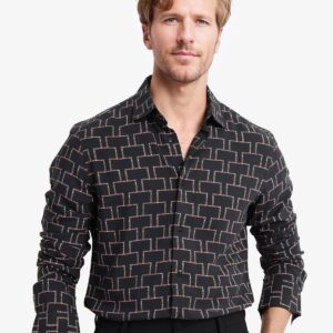 GEOMETRIC PRINT SHIRT
WELS - BLACK