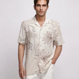 FLORAL PRINT SHIRT
RUSTEL - KHAKI