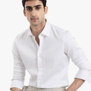 SATIN STRETCH SOLID SHIRT
HOLLA - WHITE