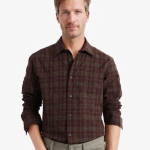 SMART COTTON CHECK SHIRT
REVERS - BROWN