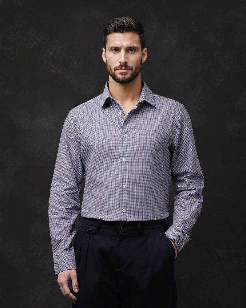 CHECKED REGULAR FIT SHIRT
ROOT - BLUE