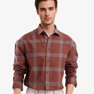 COTTON CHECK SHIRT
RUSS - BROWN
